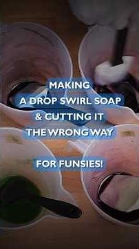 Making a Drop Swirl Soap & Cutting It the 'Wrong' Way - Worth It?