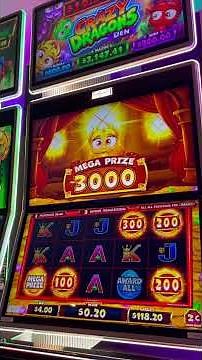 Absolute Chaos on the NEW Crazy Dragons Slot Machine! #slots #casino #lasvegas