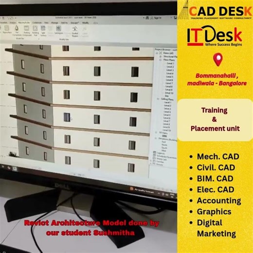 #Revit Model #Training & Placement Unit#