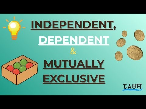 Dependent vs Independent vs Mutually Exclusive Events 🎲 | Probability Explained Simply