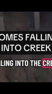 Homes in DeSoto are falling into a creek