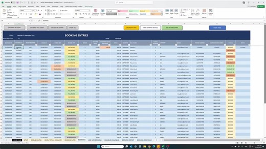 Hotel Management Excel Tool, Complete Solution for Reservations Bookings Engine, Invoices, Expenses, Financials, Custom Setup, Max 200 Rooms - Etsy