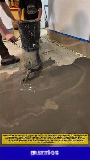 Satisfying Self-Leveling Floor Pour — Watch It Flow Perfectly ✨