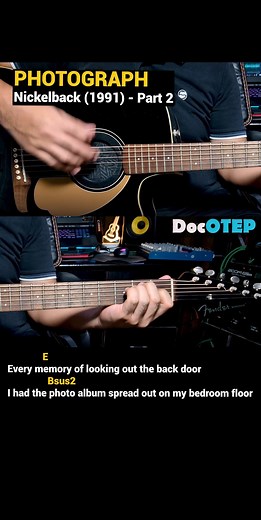 22K views · 358 reactions | Photograph - Nickelback (2005) Easy Guitar Chords Tutorial with Lyrics Part 2 REELS #DocOtepGuitarTutorial | Doc OTEP Studio | Facebook