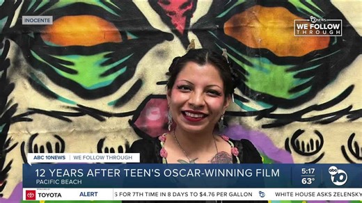 Former homeless teen artist's Oscar-winning story continues to inspire