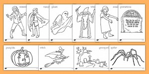 Halloween Colouring Pictures