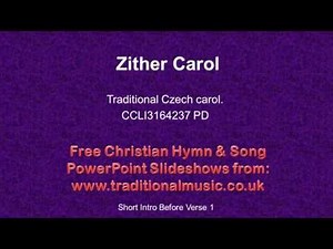 Christmas Hymn Lyrics & Music- Zither Carol(flute-bass-strings)