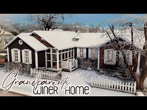 Grandparents' House ❄️| The Sims 4: Construction | The Sims 4: Speed ​​Build | Grandparents Winte...