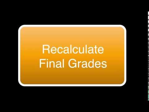 PowerTeacher Pro Gradebook: Recalculate Final Grades