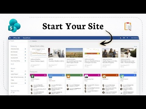 How to create a SharePoint site (Quick Launch)