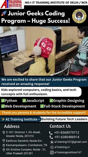 🚀 Junior Geeks Coding Program – Huge Success!