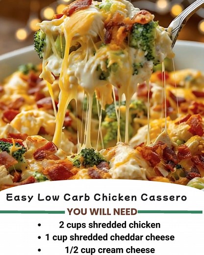 🍗🧀 Easy Low Carb Chicken Casserole 🥦 A creamy, cheesy, veggie-loaded dinner that's keto-friendly and ready in no time! | Cooking with Sabrina