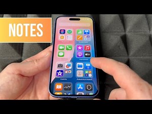 How to Use Notes on iPhone 16