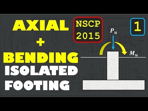 How to Design Isolated Footing Under AXIAL and BENDING Loads | NSCP 2015 Example 1