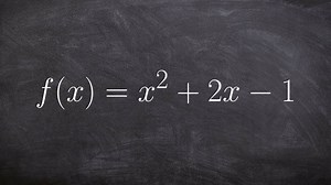Determining the domain and range from a graph by completing the square to graph