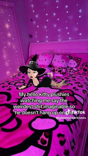 Hello Kitty Watches Me Drink Oil?!