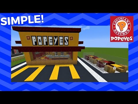 Minecraft Restaurant: How To Build A Popeyes (With Drive-Thru) Tutorial [2020 City Tutorial]