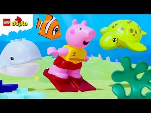 LEGO DUPLO Peppa Pig Kinderreime | Unter-dem-Meer-Song | Lieder für Kinder