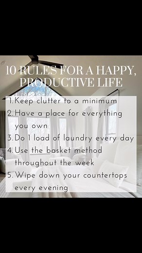10 tips for a happy, productive life #cleaning #clean #organization #organizedhome #cleanwithme #productivity #motivation #inspiration #youcandoit #selfcare #selfimprovement #selflove #mom #momlife #workingmom | Organized Chaos