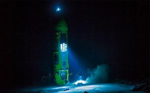 How much pressure builds up at the deepest point in the ocean?