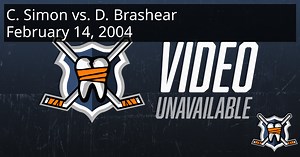 Chris Simon vs. Donald Brashear, February 14, 2004 - New York Rangers vs. Philadelphia Flyers | HockeyFights
