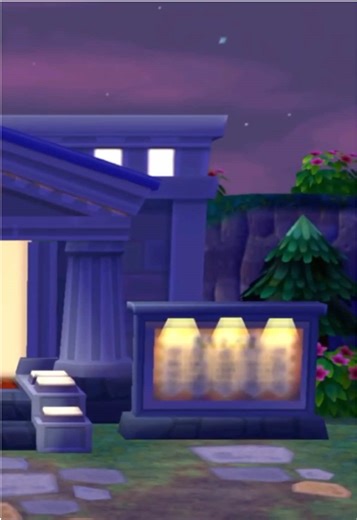 Exploring Main Street in Animal Crossing: New Leaf at Night