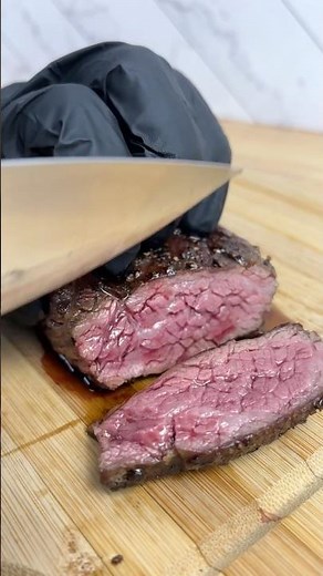 Perfectly seared bavette steak, medium rare—tender, juicy, and full of flavor in every bite.
