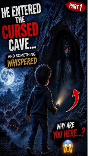 He Entered the Cursed Cave… and Something Whispered 😨 #scary