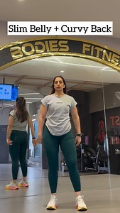 3 easy exercises for slim belly and curvy back 💯 | FIT WITH NISHA ARORA