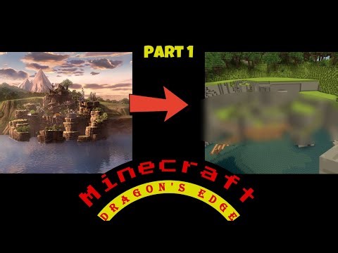 I built Dragon's edge in Minecraft! Pt 1. The Cliff.