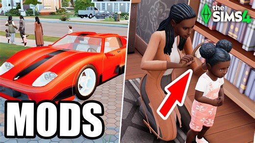 Sims 4 Mods That Add CARS, Toddler Hair Care & More!