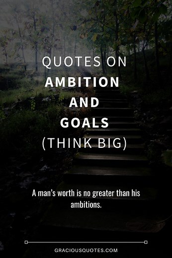 Top 21 Quotes on Ambition and Goals (THINK BIG)