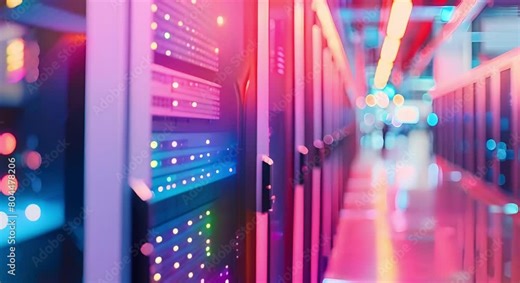 Utilizing Machine Learning in a Manufacturing Facility's Server Room. Concept Machine Learning, Manufacturing, Server Room, Industrial Automation, Predictive Maintenance