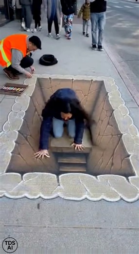 19K views · 14 reactions | Street Illusion Stuns Crowd After 3D Chalk...