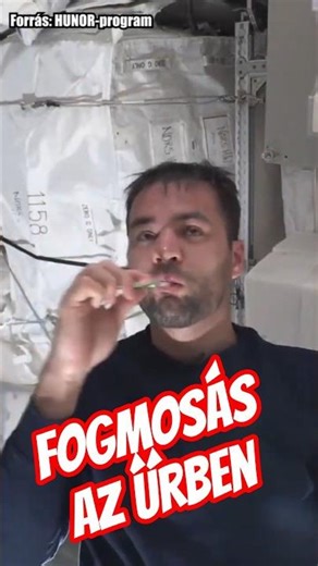 Ilyen a reggeli rutin az űrben!