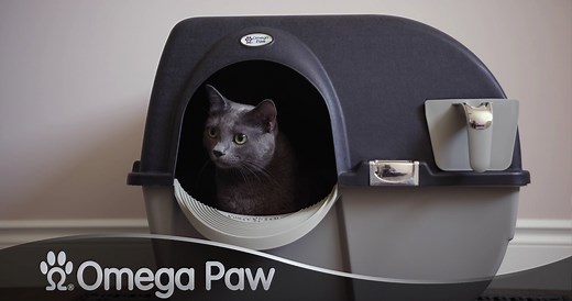 Omega Paw Roll'n Clean Self-Cleaning Litter Box - ELITE