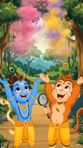 Little Krishna, little Hanuman… and the divine arrival of Raam ✨