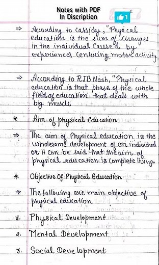class 11 physical education chapter 1st changing trades and career in physical education , PDF notes