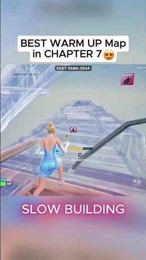 I found the BEST WARM UP Map in CHAPTER 7 😈 #fortnite #shorts