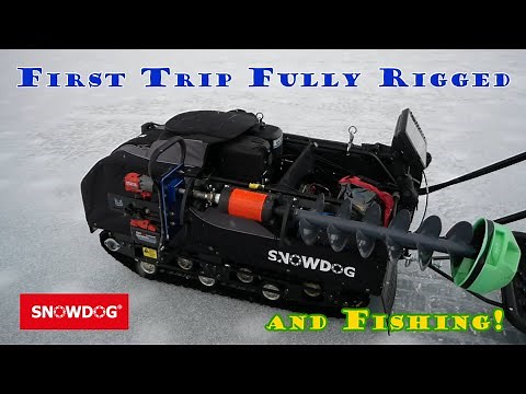 Snowdog Rigged and Some White Perch Ice Fishing