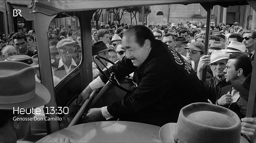 Die zwei Streithähne Peppone und Pfarrer Don Camillo kriegen sich mal wieder ordentlich in die Haare. Der ganze Schlagabtausch: ► "Genosse Don Camillo" um 13.30 Uhr im BR Fernsehen. | BR - Bayerischer Rundfunk