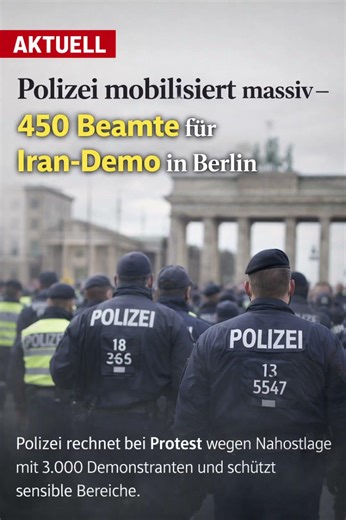 Iran Demo in Berlin und schon geht es los #news #nachrichtenaktuell #aktuell