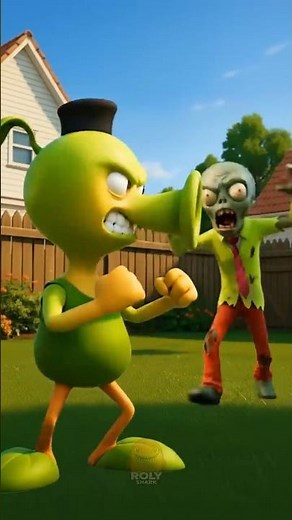 Hamood Habibi vs Roly Shark! Who Grows the Best Zombie Plant!😂 #hamoodhabibi #rolyshark
