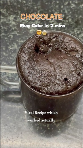 Viral 2 min Mug Cake|| Easy Chocolate Mug cake in microwave || Eggless || #viral #mugcake