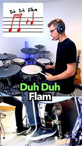 Duh Duh Flam - DRUM LESSON #drummerlife #drumsdrumsdrums #drumlessons | Drumdex