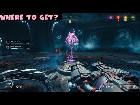 Where to get purple/pink key in Doom The Dark Ages (Skeleton Key Challenge) Chapter 12