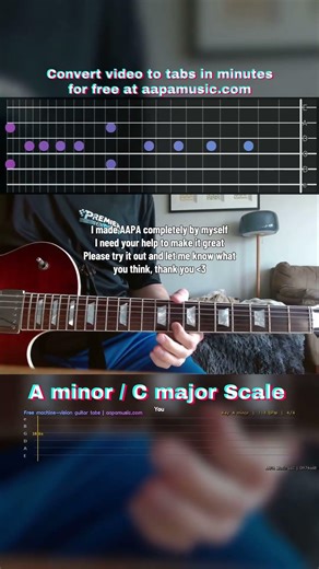 convert video to tabs in minutes with machine vision for free at aapamusic.com.