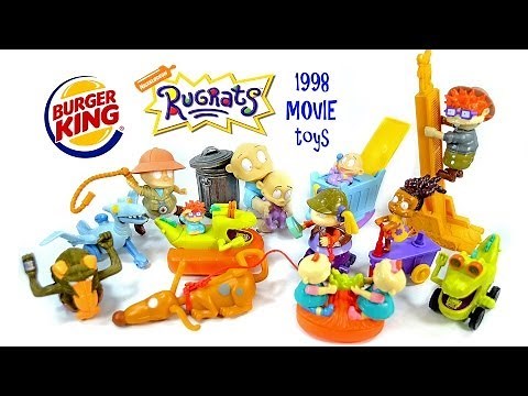 The Rugrats Movie Burger King 1998 Kid's Toys #1-12 Complete