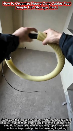 How to Organize Heavy-Duty Cables Fast | Simple DIY Storage Hack