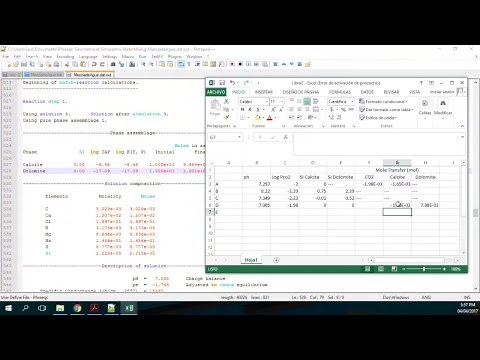 Tutorial de Simulación Geoquímica de Mezcla de Agua con Phreeqc